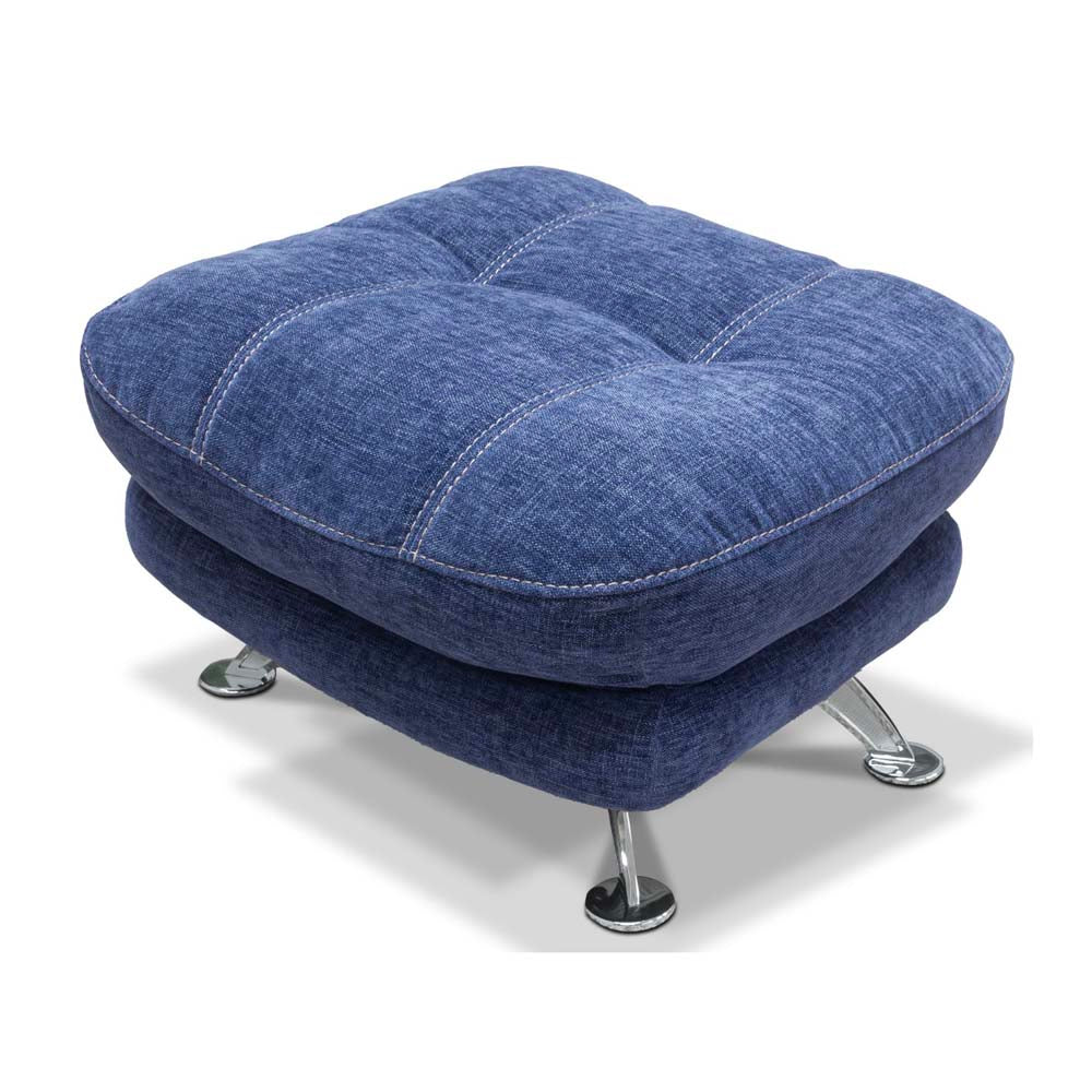 Axis Chair and Footstool - Sapphire Blue