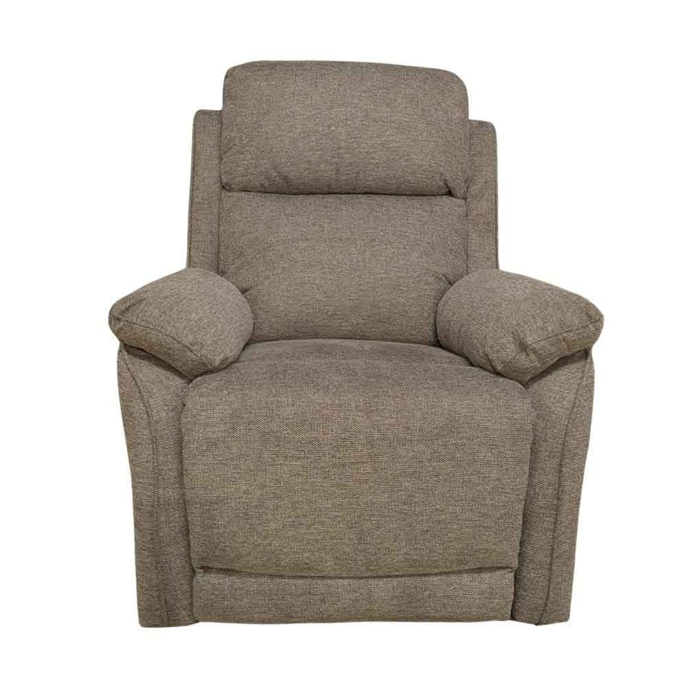 Grey  recliner chair on a white background