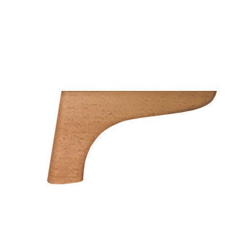 Wooden sofa foot on a white background