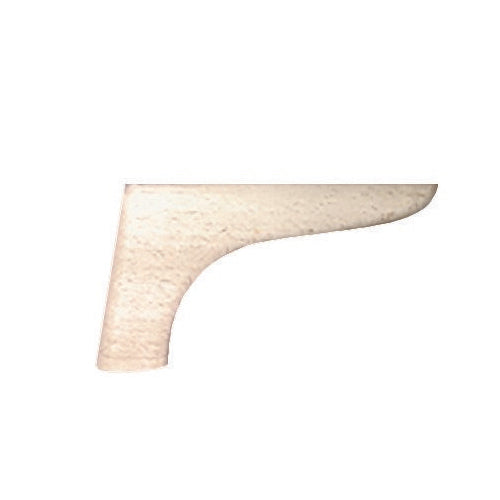 Beige sofa foot on a white background