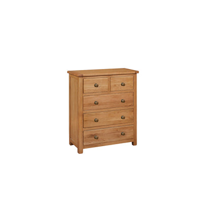 Aintree Oak 5 Drawer Chest