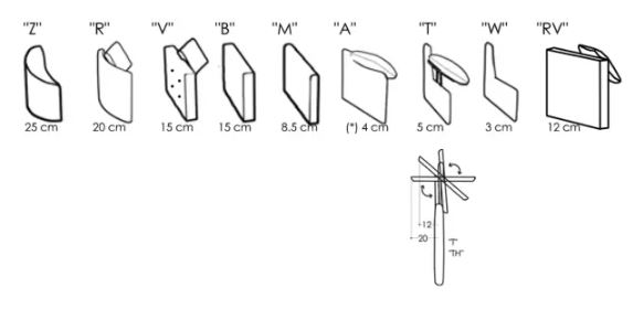 Apolo Sofa Bed Arm designs drawn out with measurements