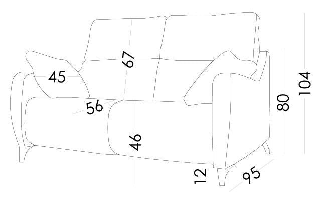 Axel Electric Reclining Sofa By Fama