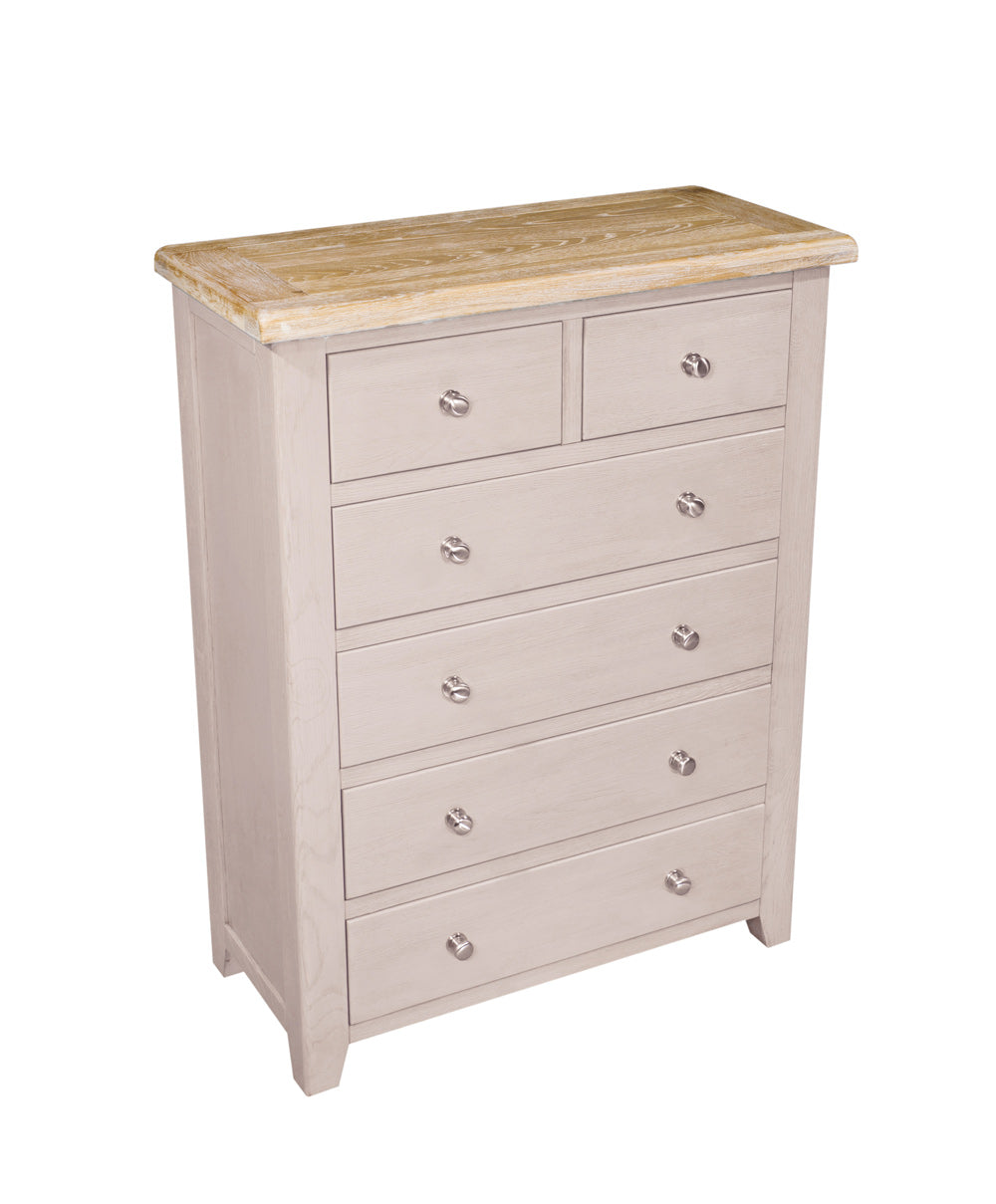 Salou Wide 2 Over 4 Drawer Tall Chest