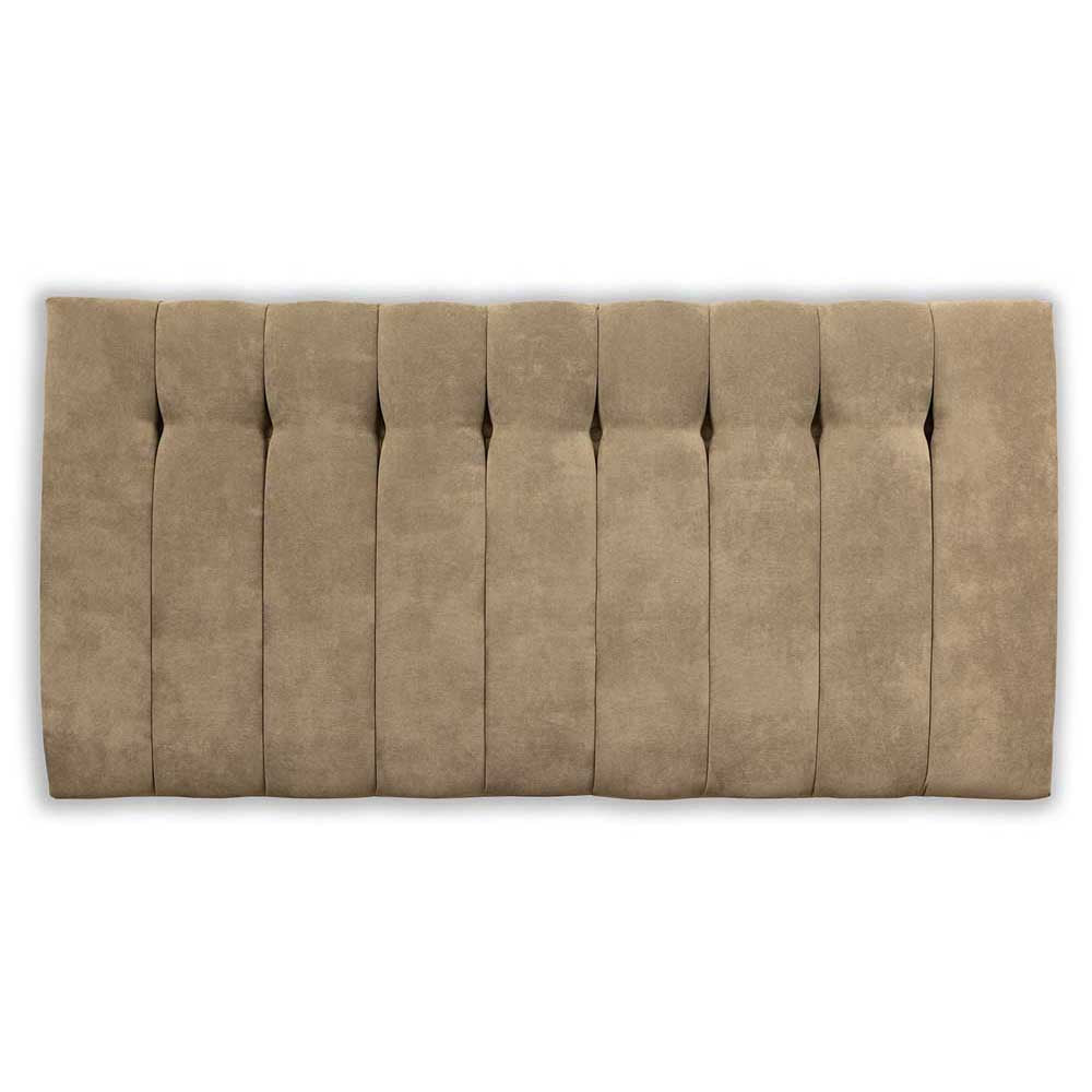 Steel tufted headboard on a white background