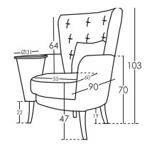 Christie Chair by Fama