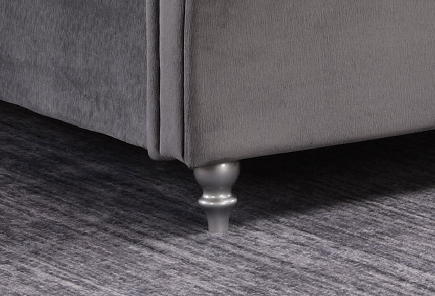 Doolin Fabric Bedframe - Grey 4'6ft