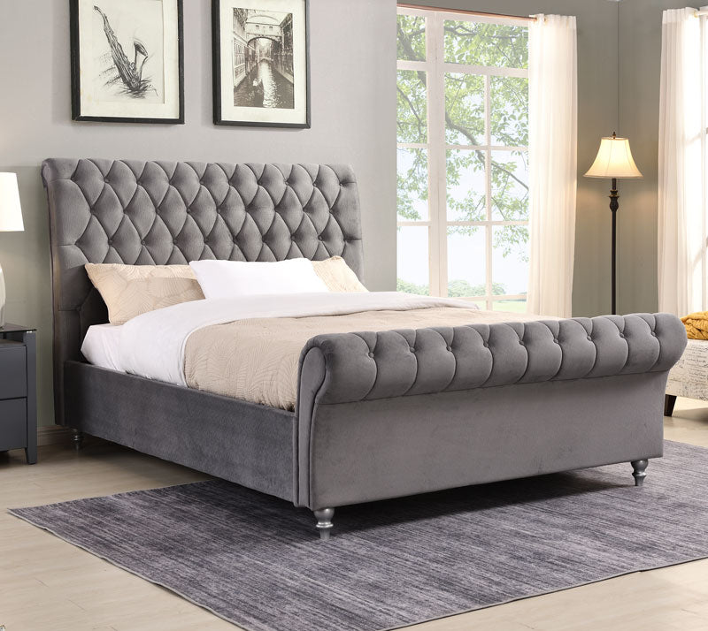 Doolin Fabric Bedframe - Grey 5ft