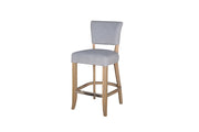 Duke Bar Chair Velvet - Light Grey