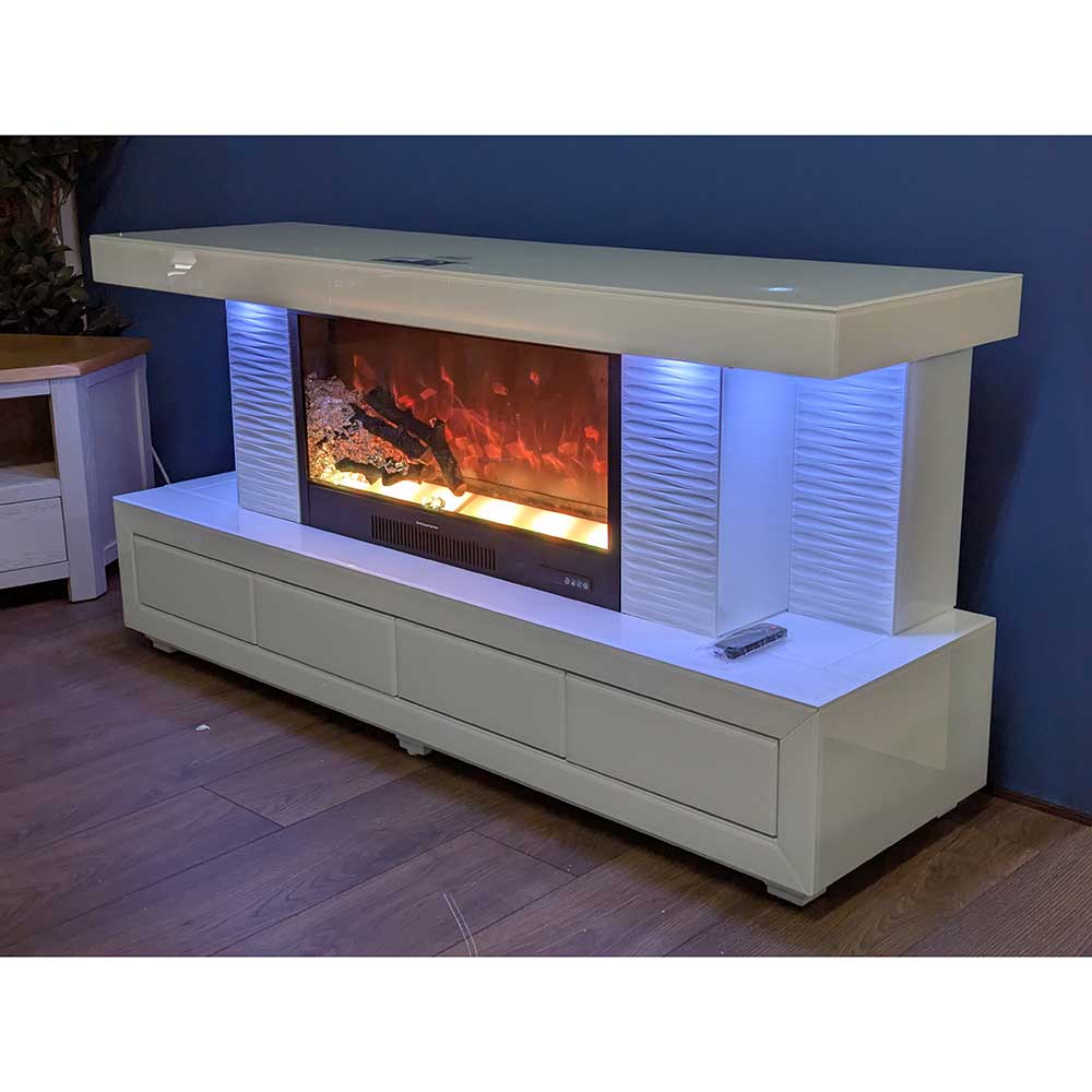 Vanitii Electric Fireplace TV Unit