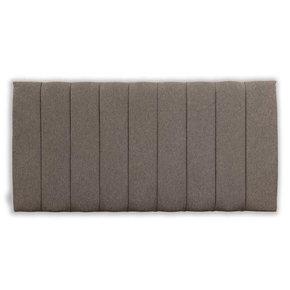 Brown headboard on a white background