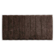 Brown headboard on a white background