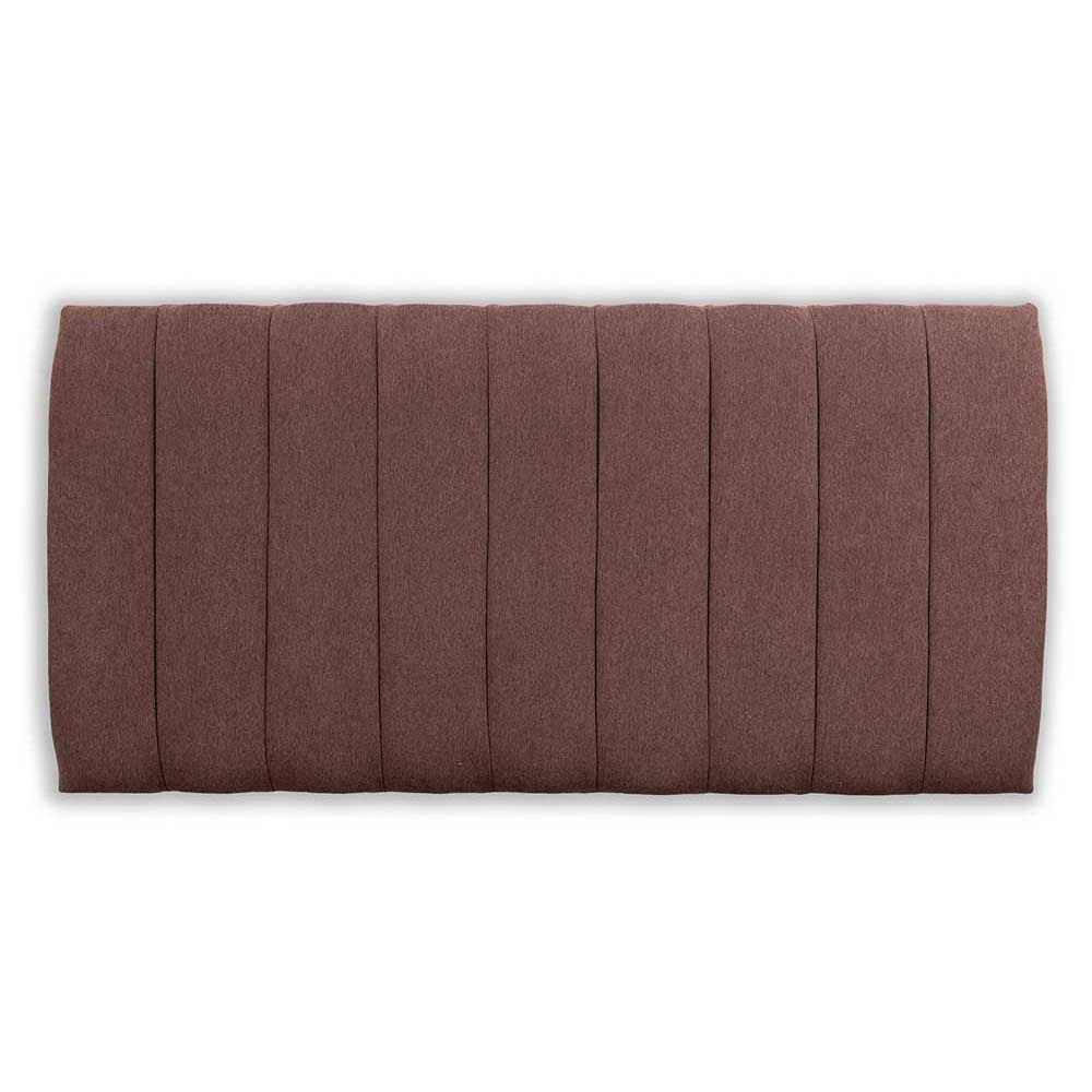 Lilac Wool headboard with a pleated design on a white background
