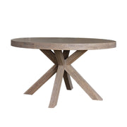 Falun Dining Table Round 1370 - Smoked Oak