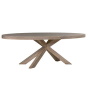 Falun Dining Table Oval 2350 - Smoked Oak