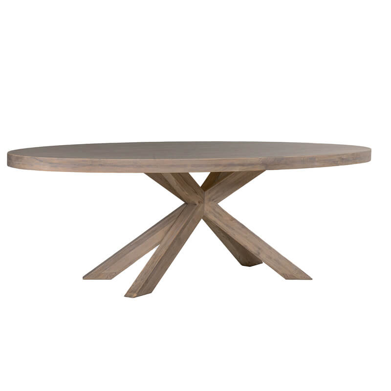 Falun Dining Table Oval 2350 - Smoked Oak