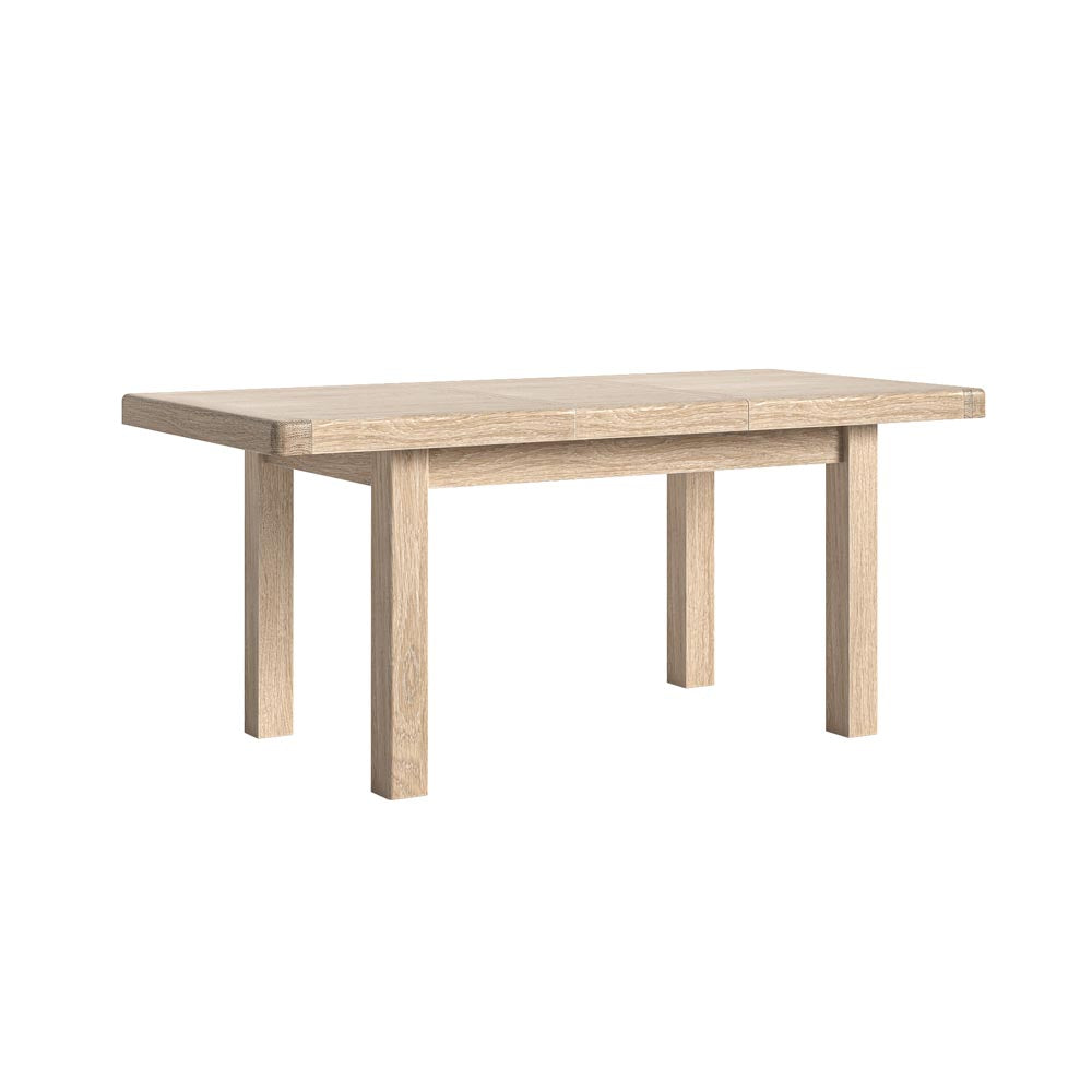 Wooden table on a white background