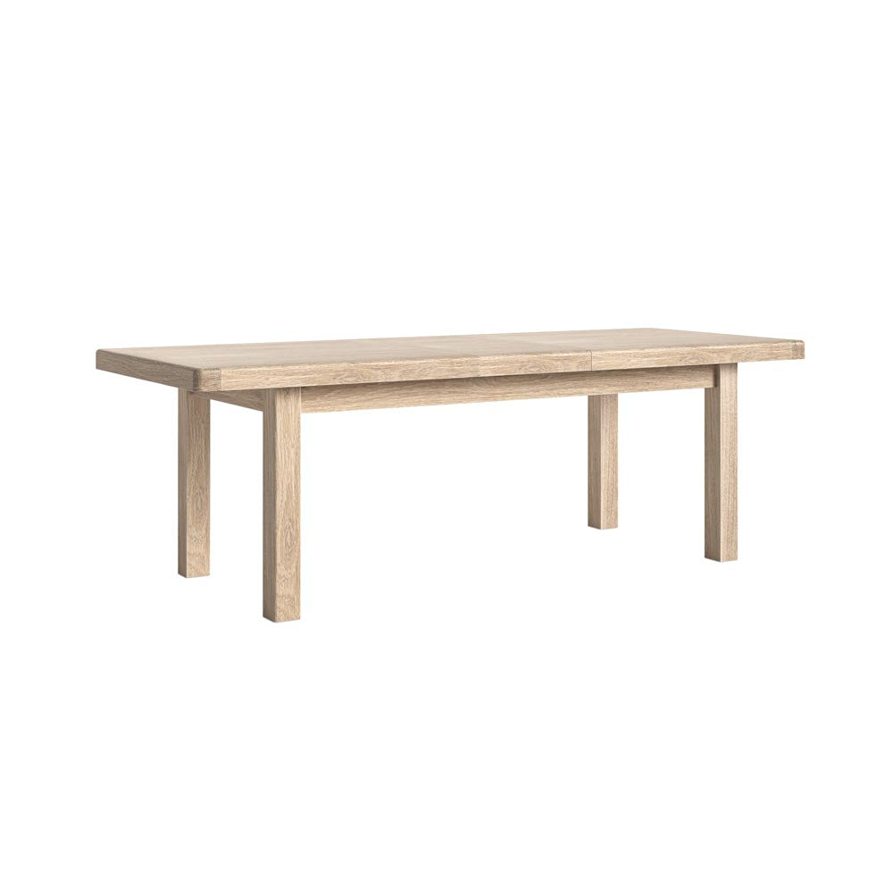 Wooden table on a white background