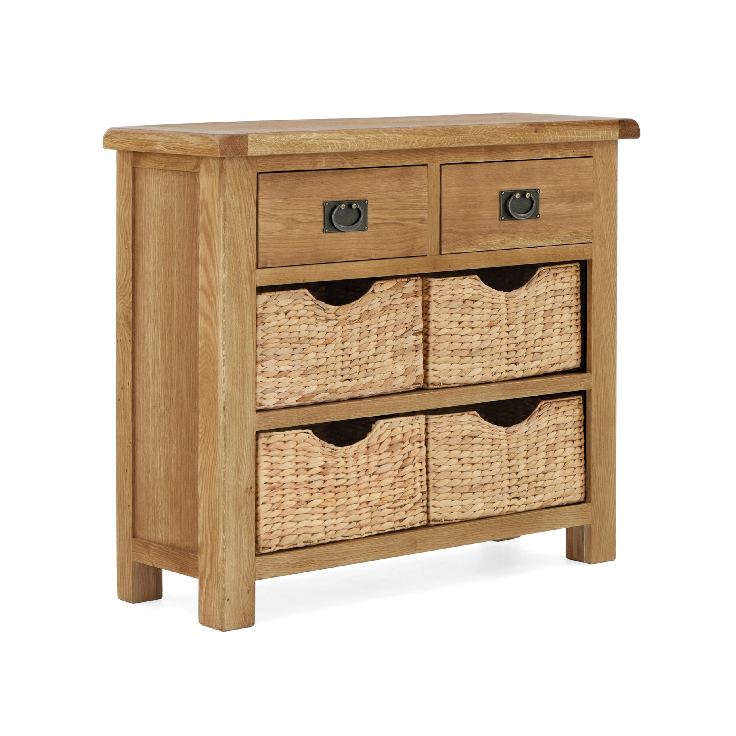Salisbury Small Oak Sideboard with Baskets