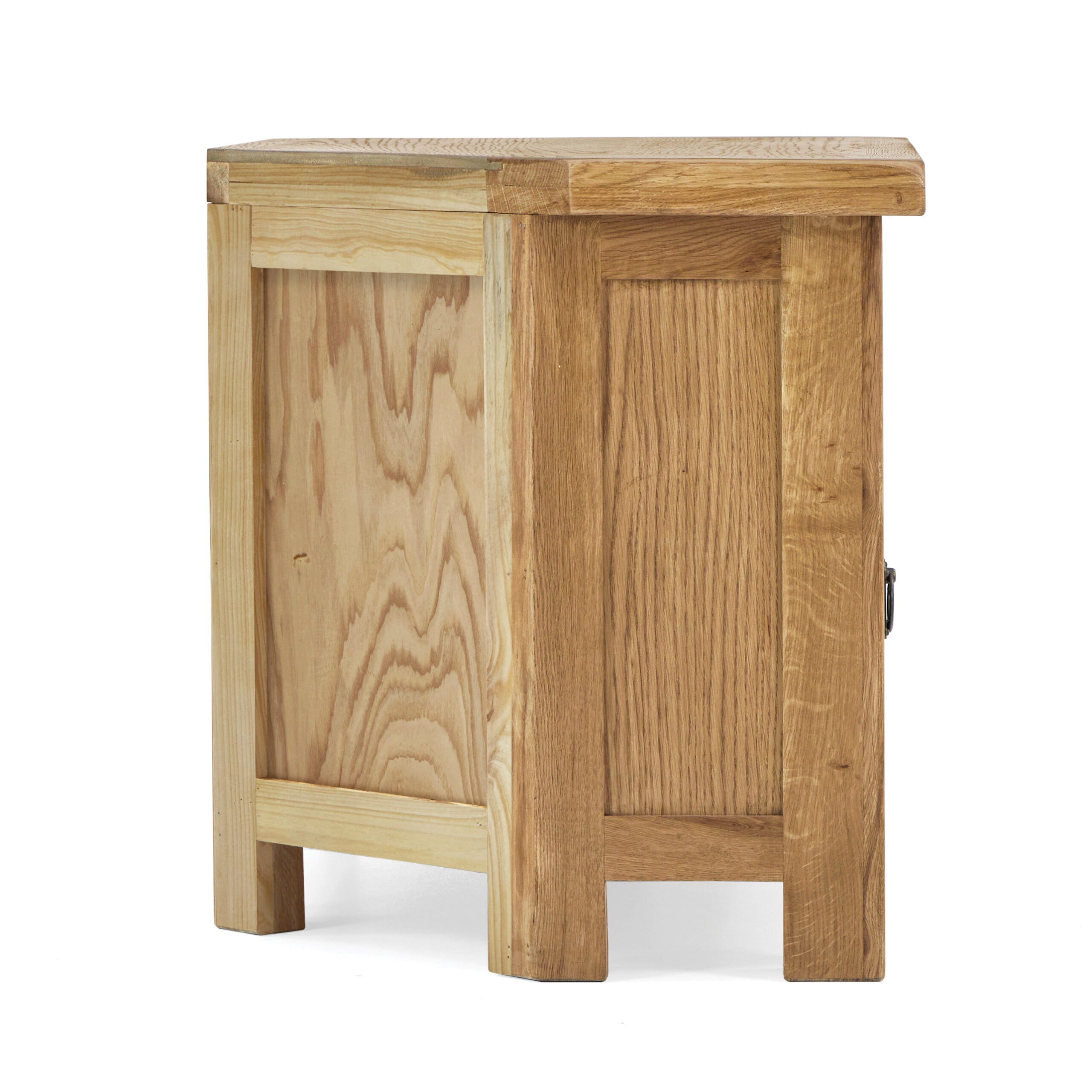 Salisbury Oak Corner TV Unit with Baskets