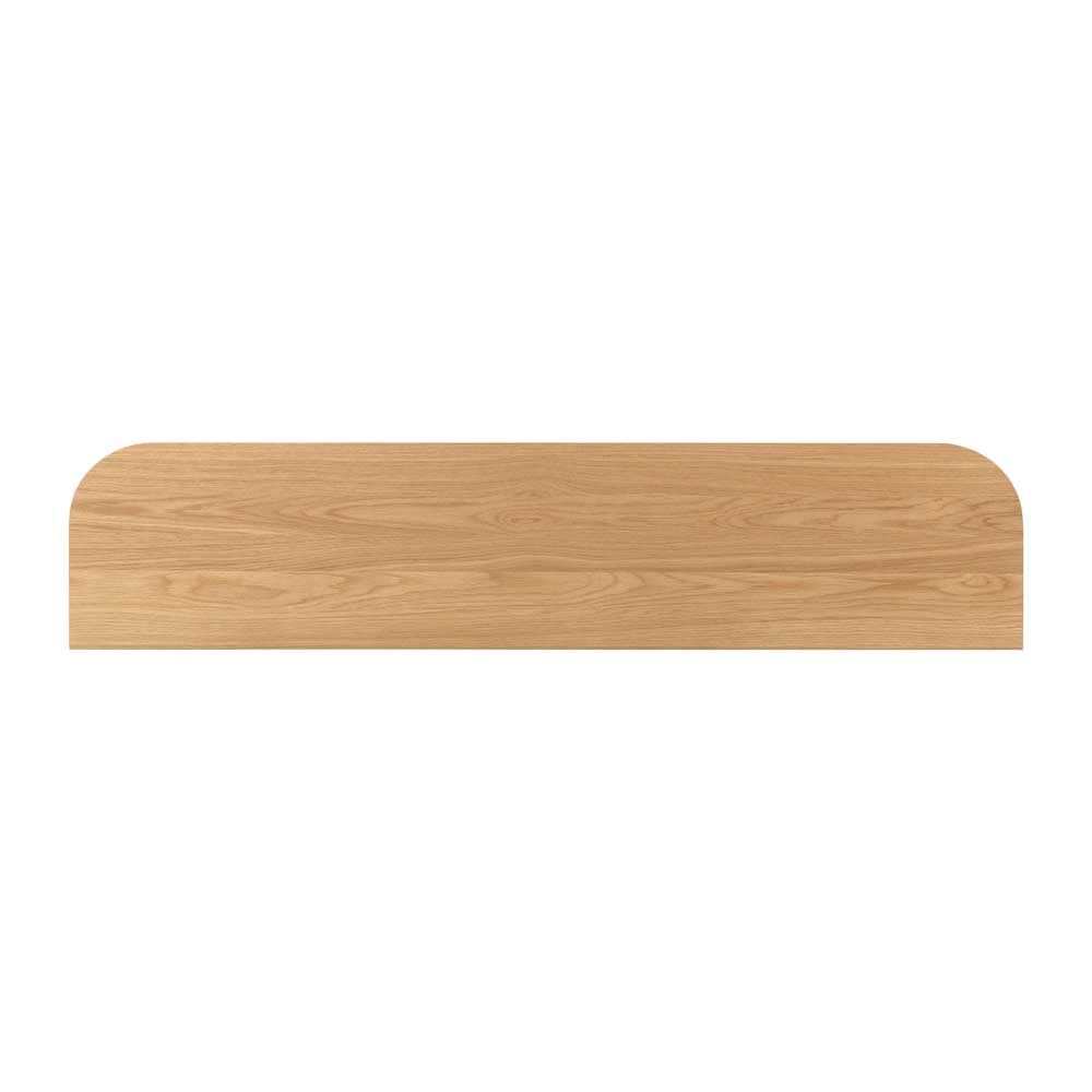 View from above, top of large sideboard on a white background