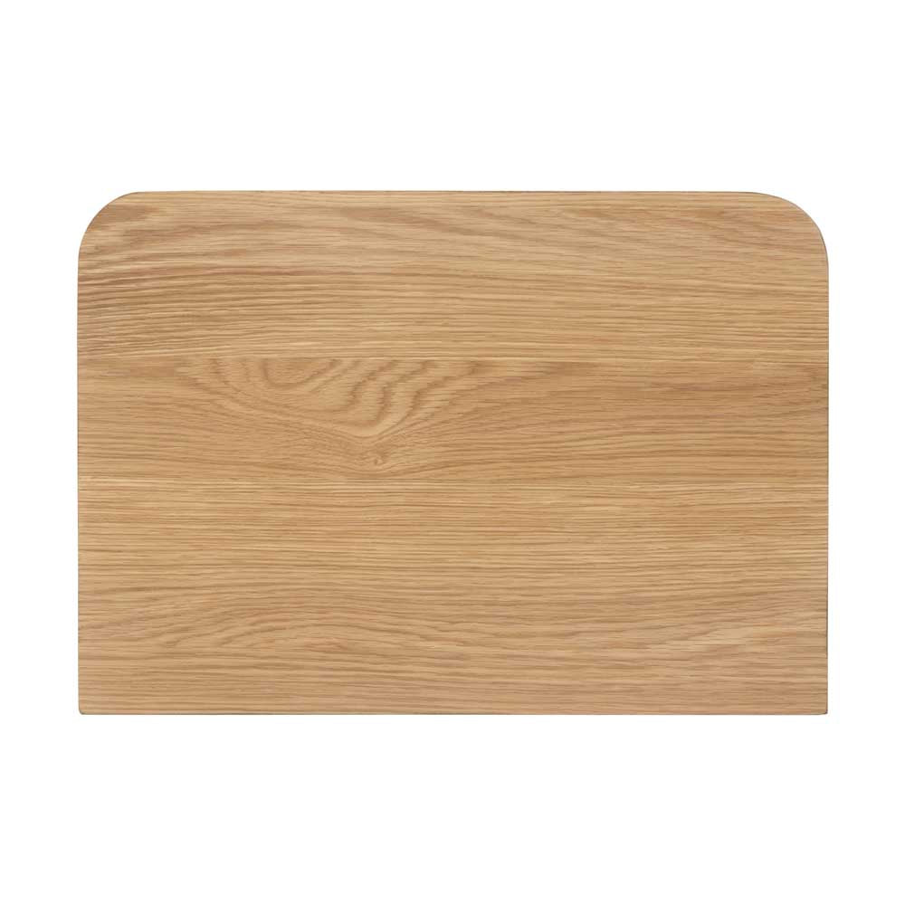 View from above - Wooden side table on a white background