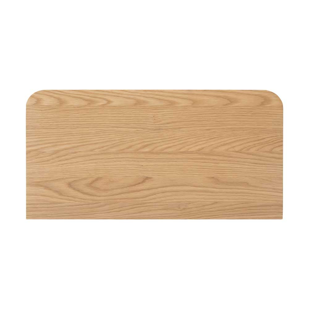 View from above of a Wooden cabinet on a white background