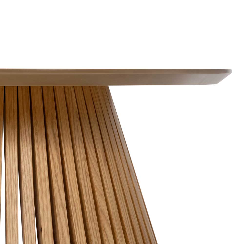 Wooden table on a white background