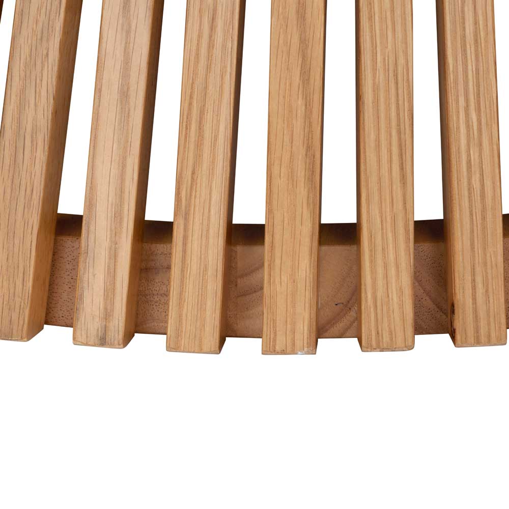 Close-up of wooden slats on a white background
