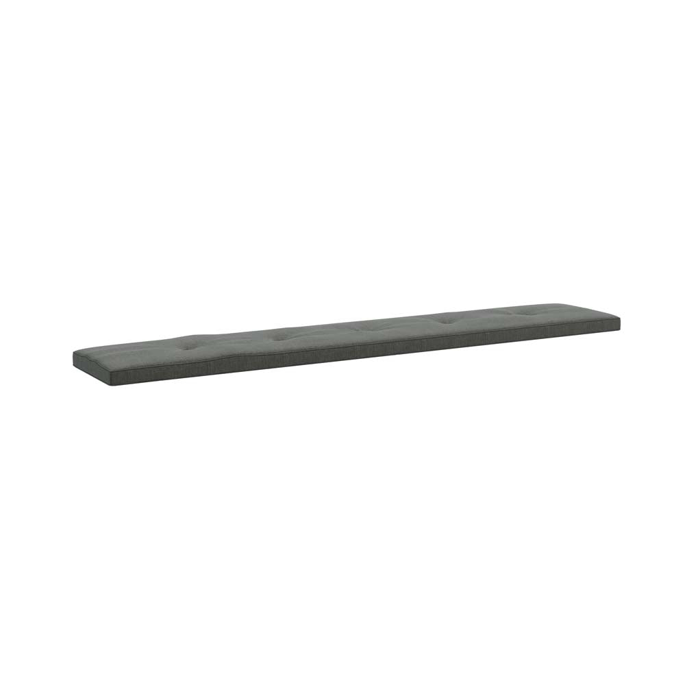 Dining bench cushion in charcoal