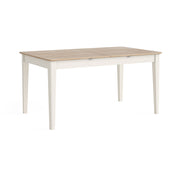 rectangular oak dining table.