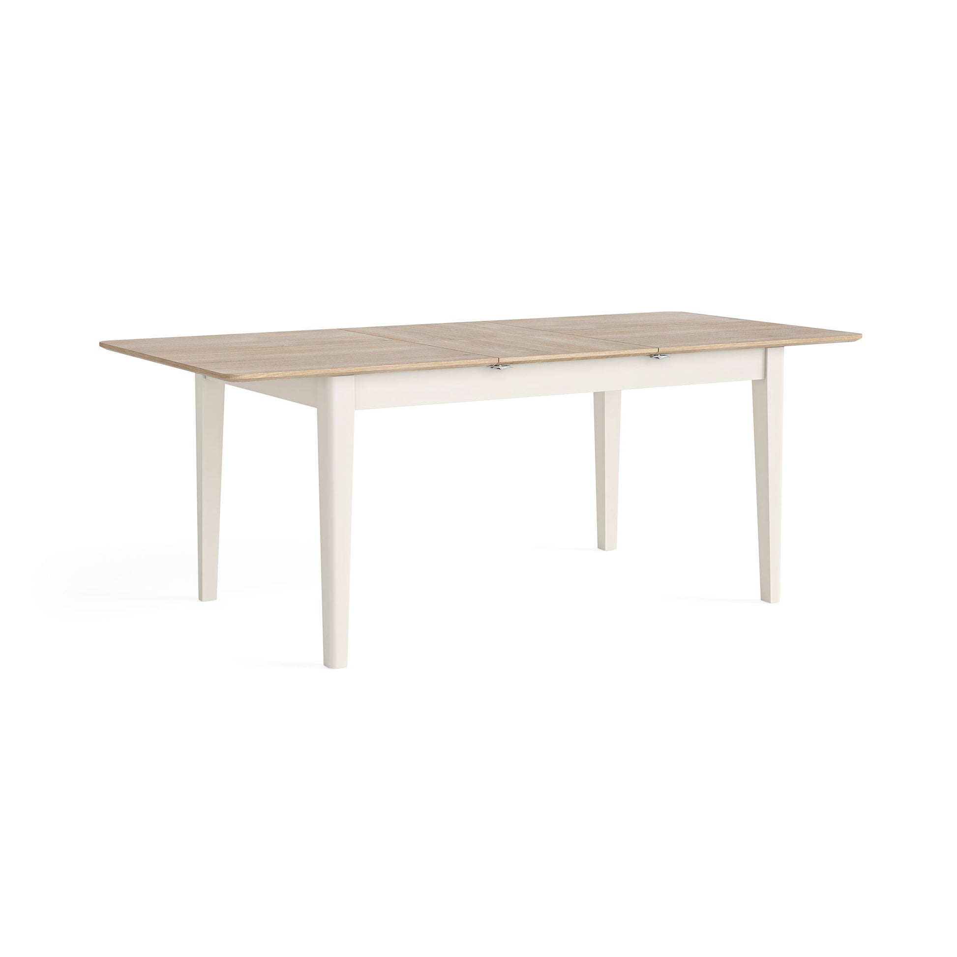 rectangular oak dining table fully extended