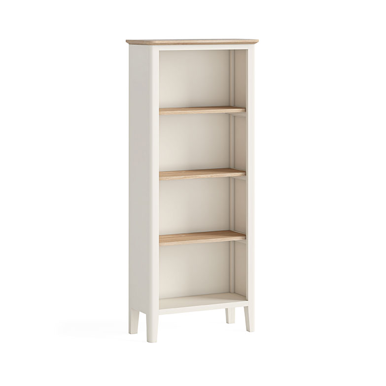 Marlow Slim Bookcase - Coconut White