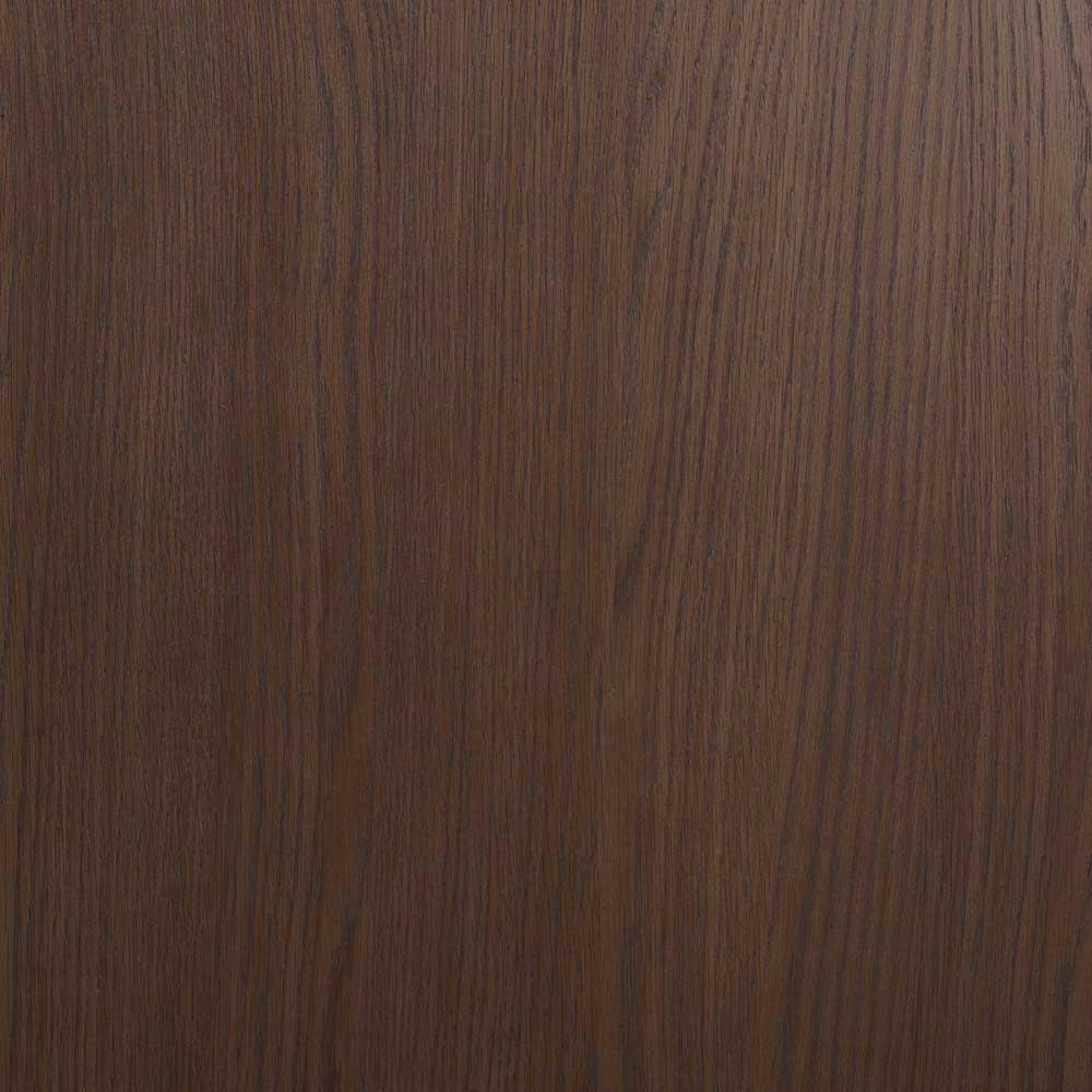 A close-up of a dark brown wood grain texture with visible natural wood patterns and grain lines.