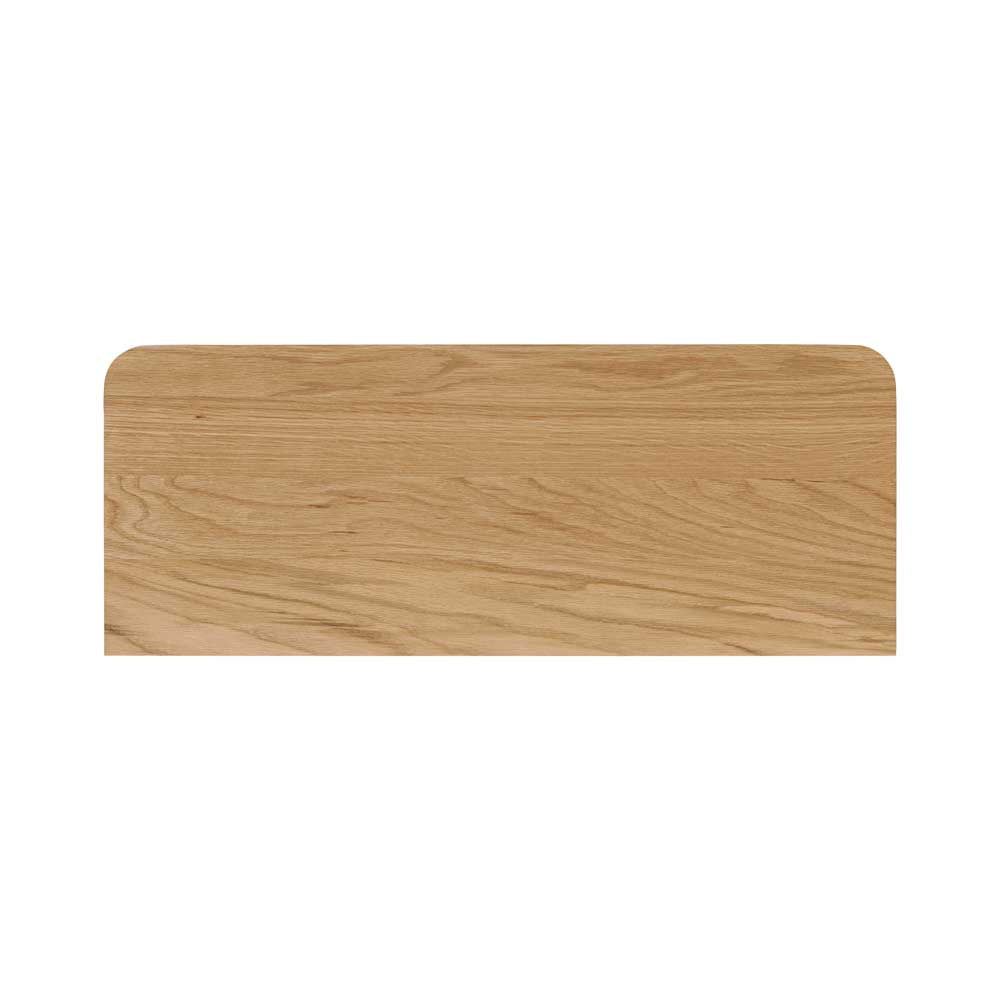 View from above of chest of drawers on a white background