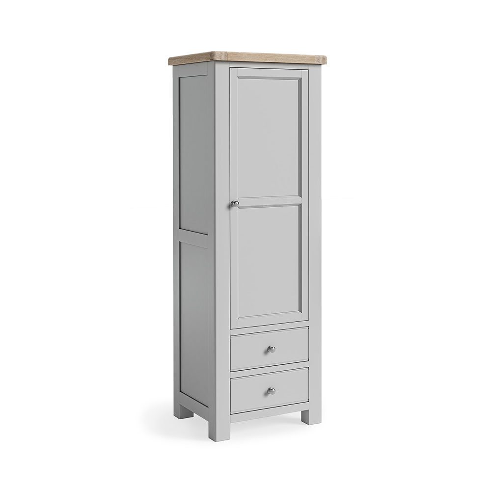 Single larder with 3/4 length door and 2 drawers underneath