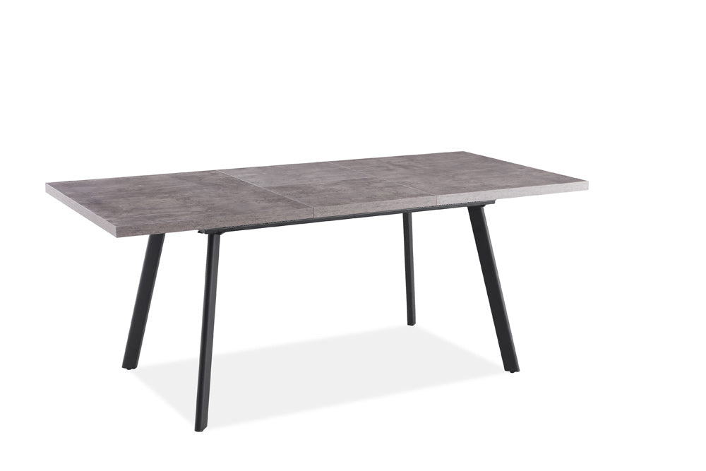 Fredrik Rectangular Extending Dining Table - Concrete Finish