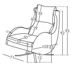 Lenny Armchair in Fabric