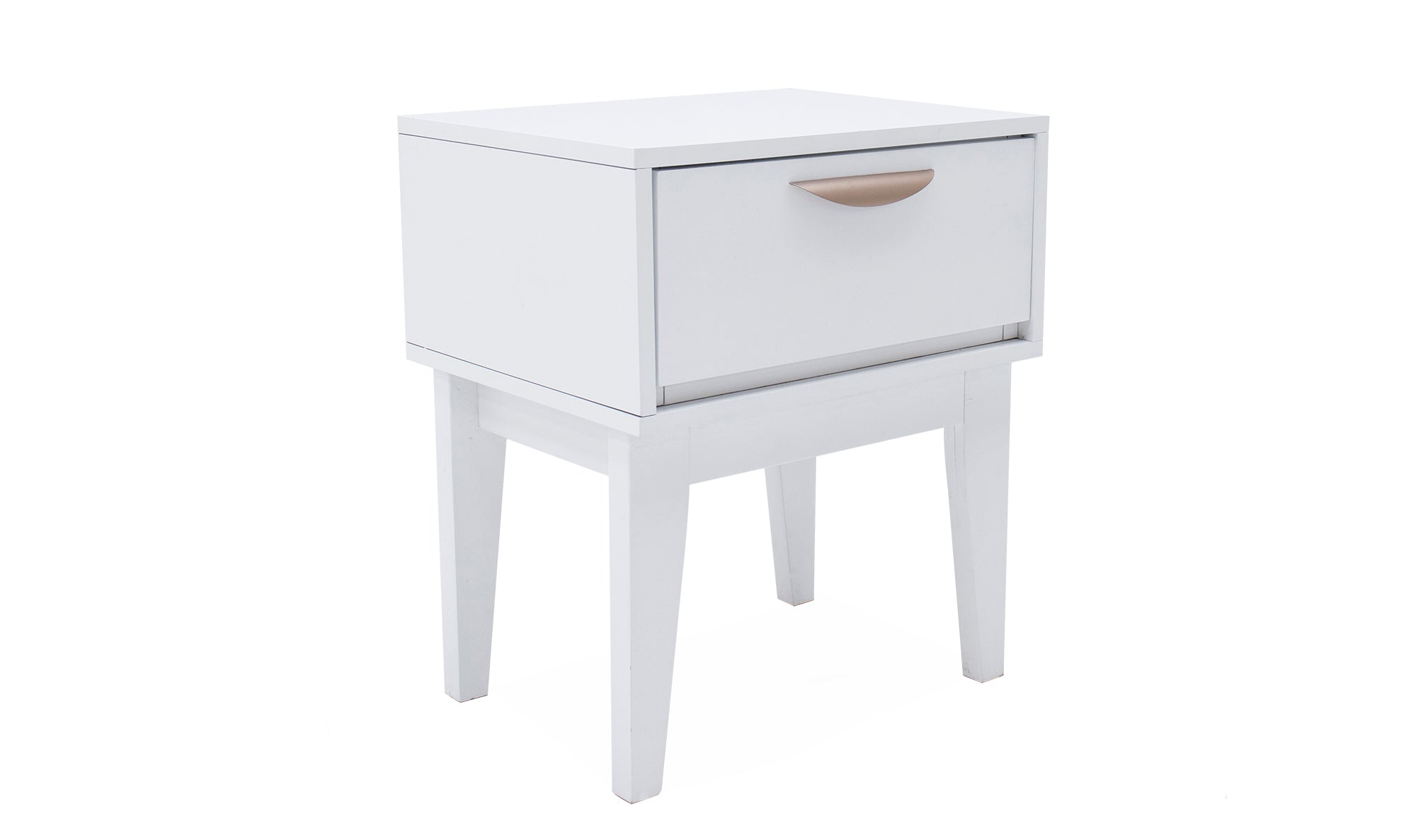 Luna Bedside Table White