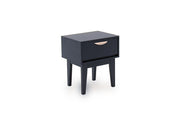 Luna Bedside Table - 1 Drawer - Blue