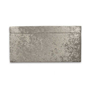 ice silver velvet headboard on a white background