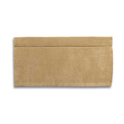 Beige velvet headboard on a white background