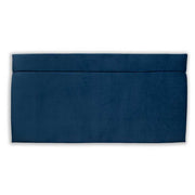 denim velvet headboard on a white background