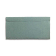 Jade wool headboard on a white background 