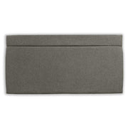 Steel grey wool headboard on a white background 