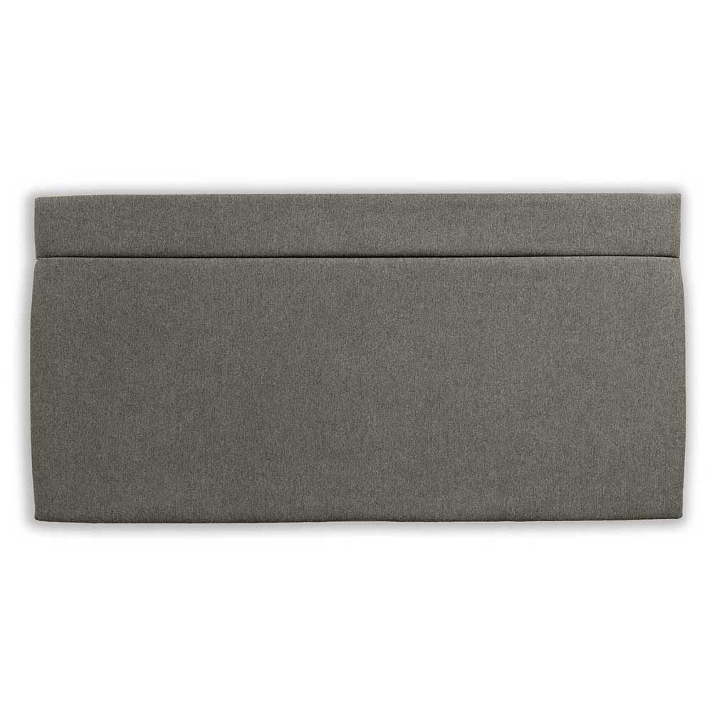 Steel grey wool headboard on a white background 