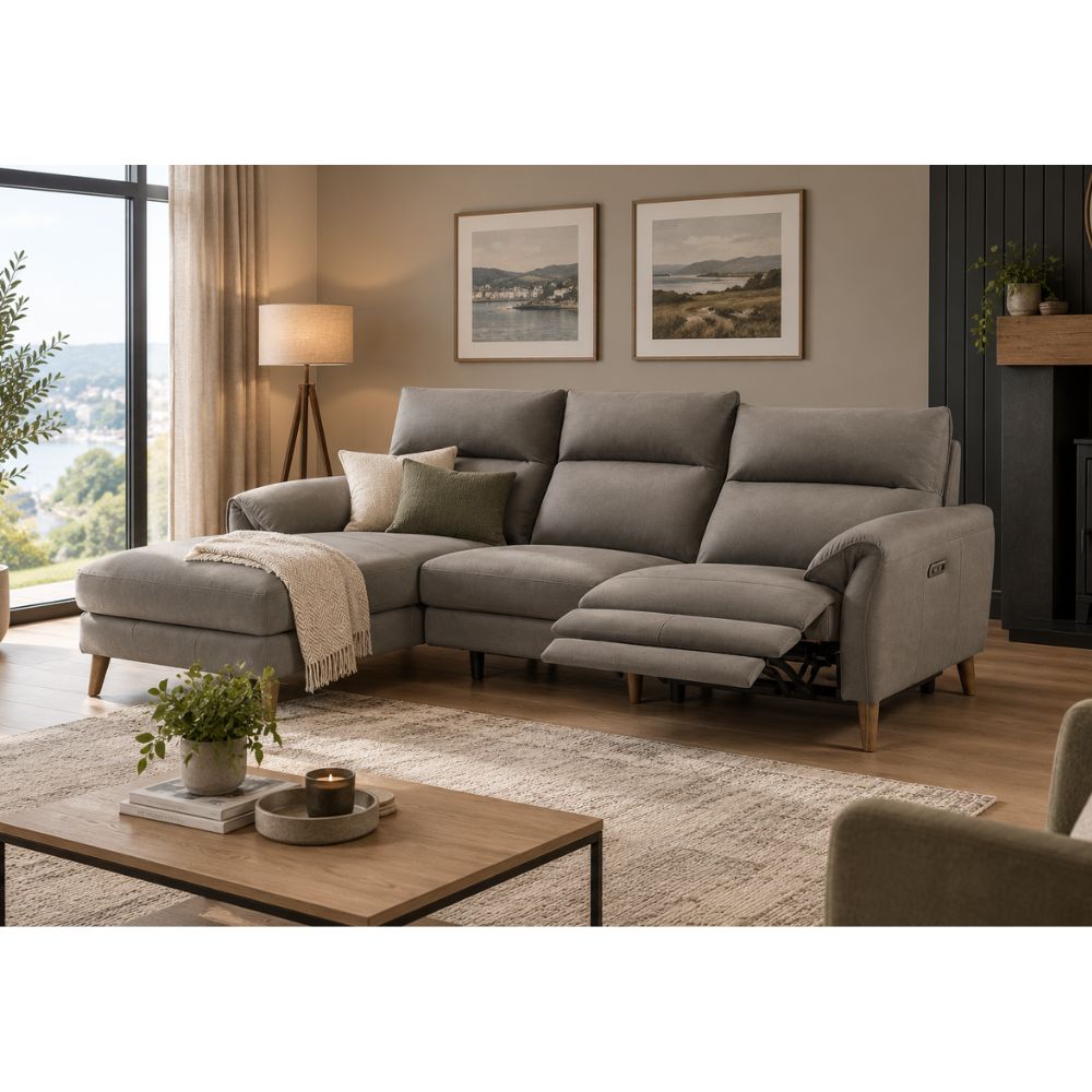 Milano Electric Reclining Sofa Chaise