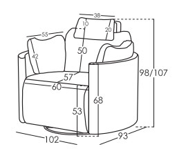 Moonrise Electric Reclining & Rocking Chair - Fama