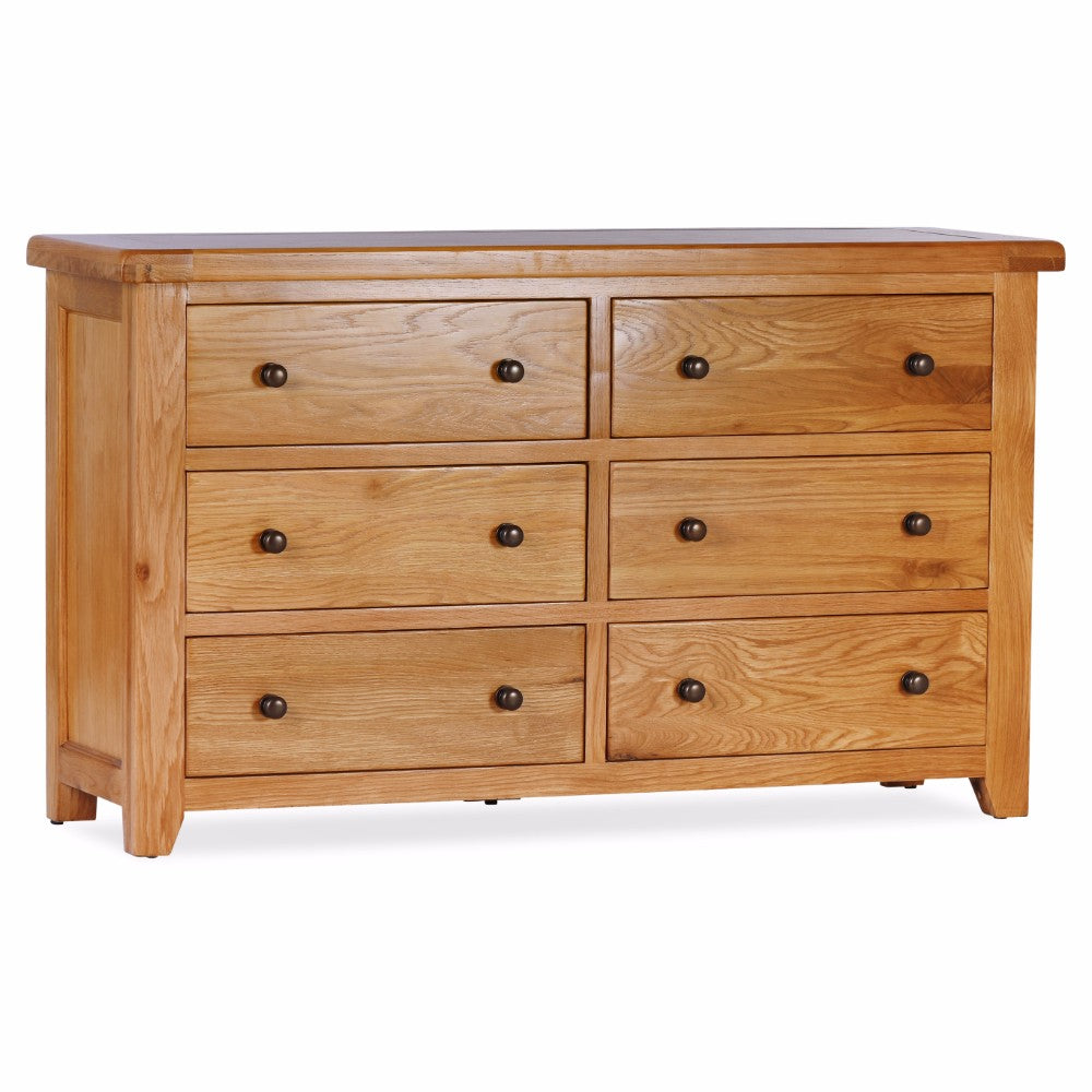 Oscar Oak 6 Drawer Chest