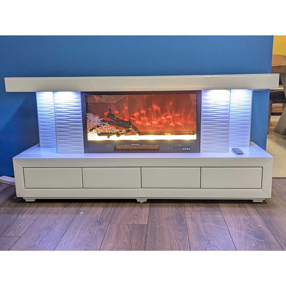 Vanitii Electric Fireplace TV Unit